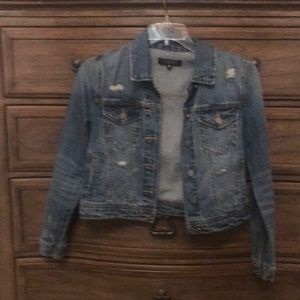 Mid cut jean jacket. Brand new